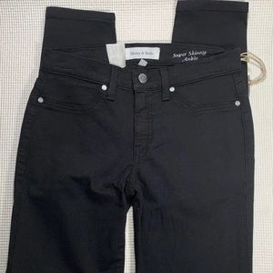 Mid rise Henry And Belle Super Skinny Ankle Jeans Black Size 27.